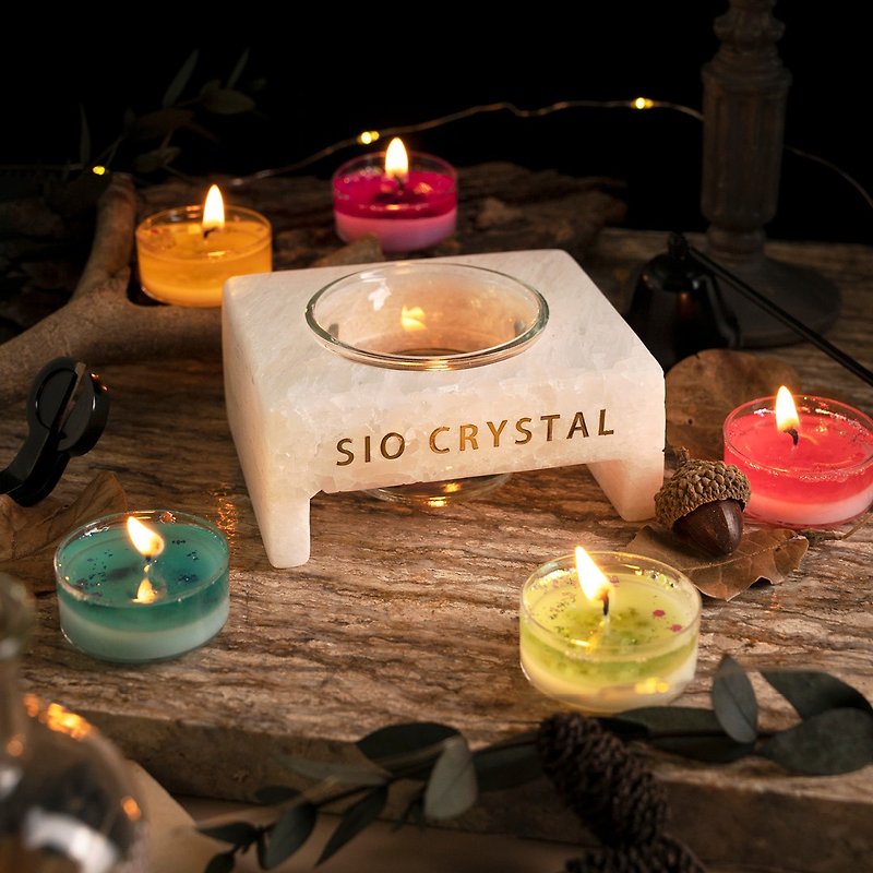 [SIO Crystal] Wishing Candle (Monochrome/Comprehensive) - Candles & Candle Holders - Wax Multicolor