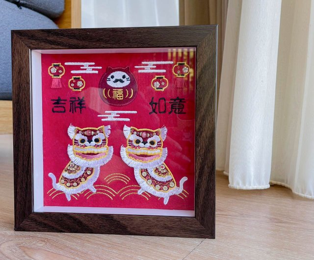 刺繍 二匹の猫 額装仕立て 前面ガラス仕様 何時掲載可能 楽天市場】ポイント5倍：11/27 01:59まで【 刺繍キット 】 くらはしれ