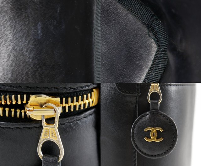 CHANEL　シャネル　黒　ブラック　ポーチ　バニティ　化粧ポーチ　ハンドバッグ 楽天市場】CHANEL キャビアスキン バニティ 化粧ポーチ ブラック