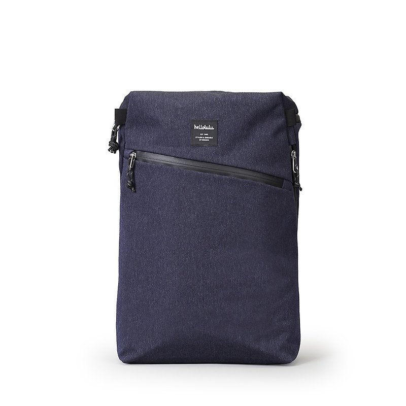 hellolulu Tatum Multifunctional Backpack-Midnight Blue - กระเป๋าเป้สะพายหลัง - เส้นใยสังเคราะห์ สีน้ำเงิน