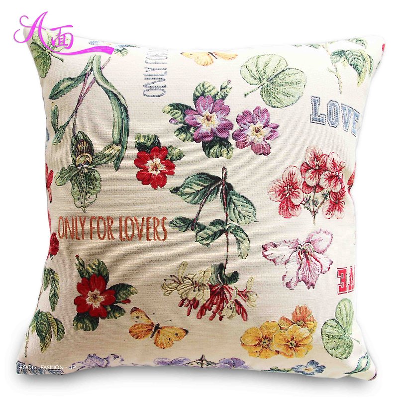 European Royal Jacquard Pillow_Flowers_Limited to 1 piece (both sides are different beautiful colors) - Pillows & Cushions - Cotton & Hemp 