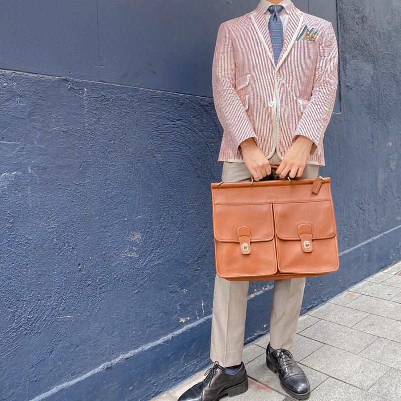 Used Coach│Brown Briefcase│Handbag│Leather│Doctor Bag│Vintage│Girlfriend Gift - Briefcases & Doctor Bags - Genuine Leather Brown