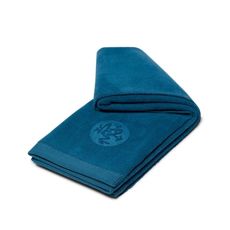 【Manduka】eQua Hot Hand Towel 加厚瑜珈手巾 - Aquamarine - 運動配件 - 聚酯纖維 藍色