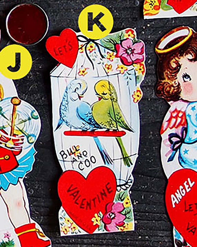 バレンタインカード　440円　ーKー - 卡片/明信片 - 紙 紅色