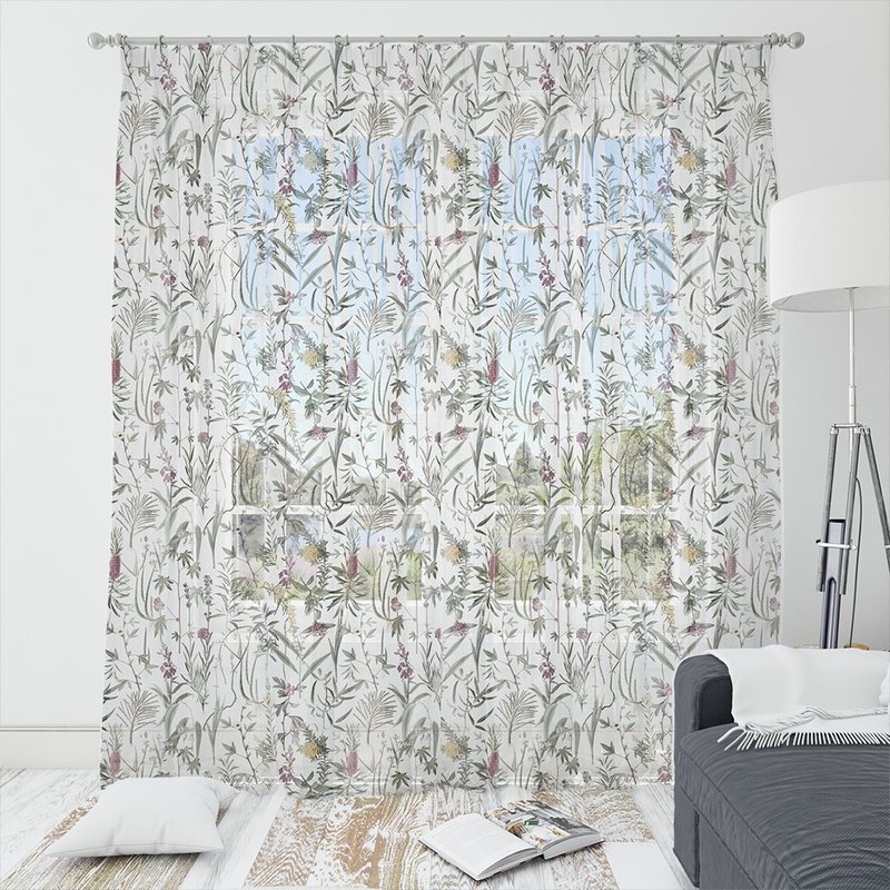 HC printing window screen European and American flower version HC7003 Blossom Brocade - Doorway Curtains & Door Signs - Polyester 