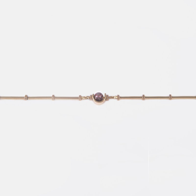 C型枝條手鍊 (多彩) - C-type twig bracelet (multi) - 手鍊/手鐲 - 寶石 金色