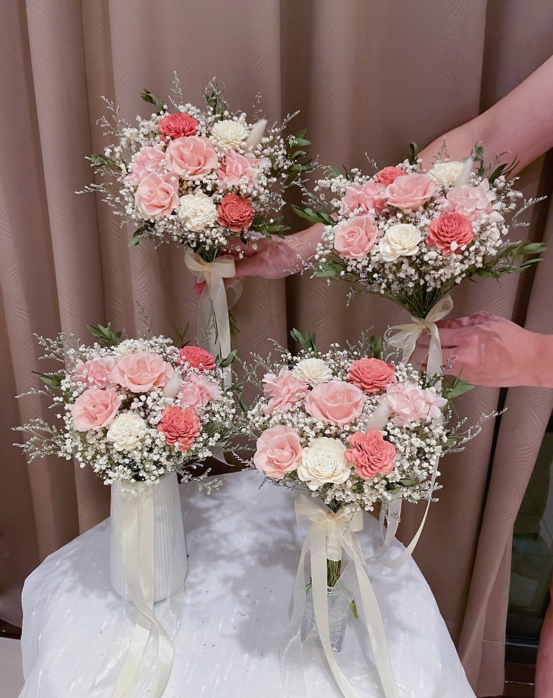 Petty Bourgeoisie Bouquet Various colors can be customized Bridal bouquet Flower girl bouquet Bridesmaid bouquet - Items for Display - Plants & Flowers Multicolor