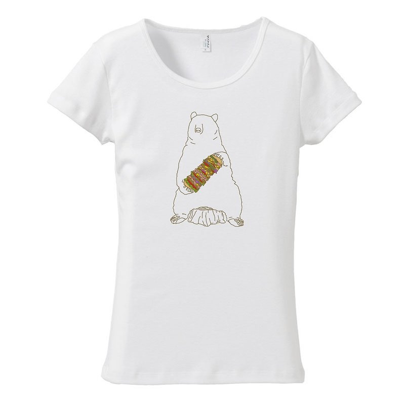 Ladies T-shirt / temporary break - Women's T-Shirts - Cotton & Hemp White