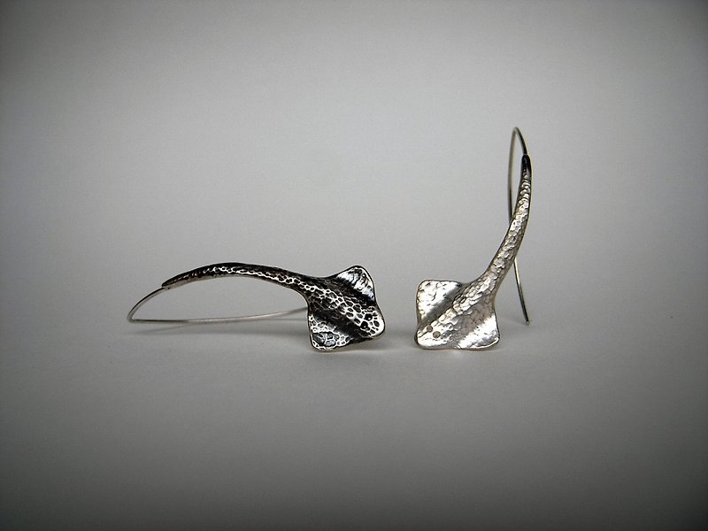 Skate no.01 Earring, Marine Life Serie - Earrings & Clip-ons - Other Metals Silver