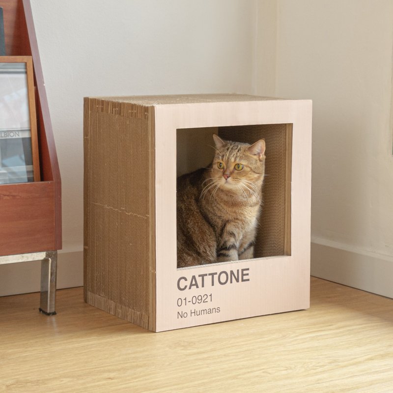 CATTONE 猫抓板 - 貓跳台/貓抓板 - 紙 粉紅色
