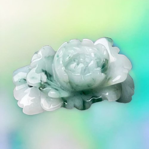 瓔珞珠寶盒 E.L.Jewelry Box 飄花翡翠牡丹花手牌 | 天然緬甸玉翡翠A貨 | 送禮