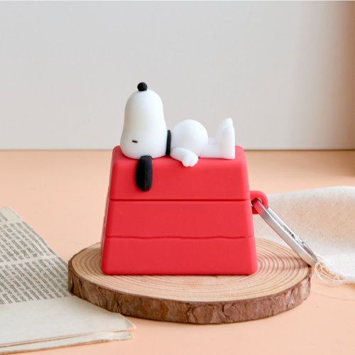 TOYSELECT SNOOPY史努比躺躺屋頂立體AirPods保護套