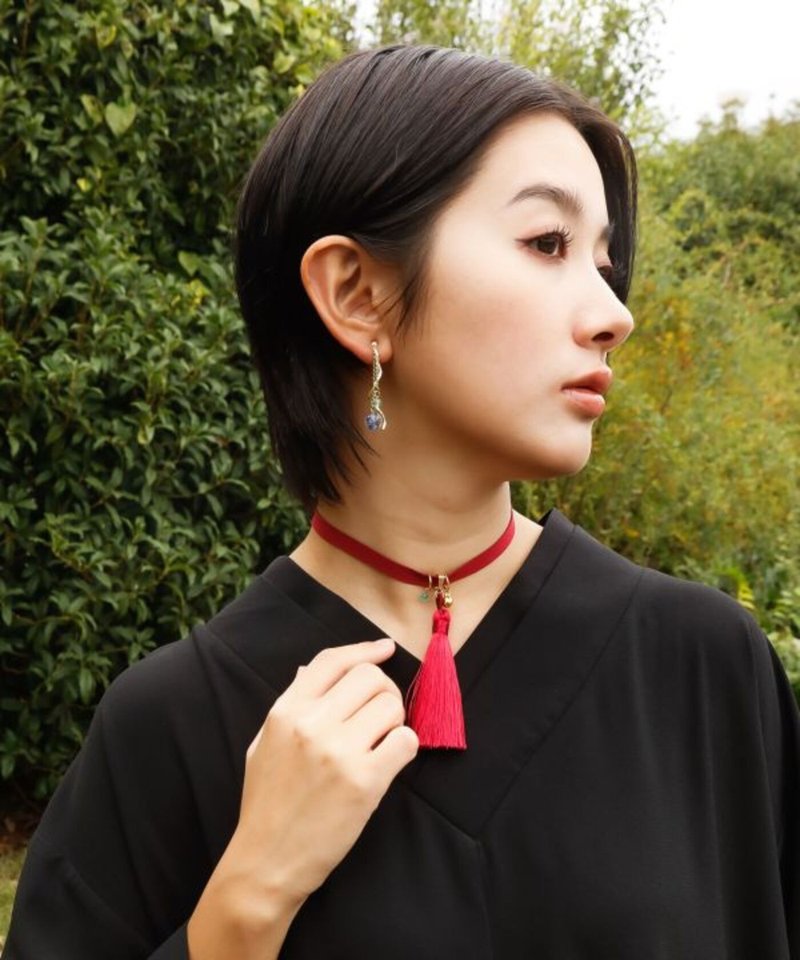 【熱門預購】流蘇鈴鐺頸鍊 (3色) 7PZZ6108 - 項鍊 - 半寶石 