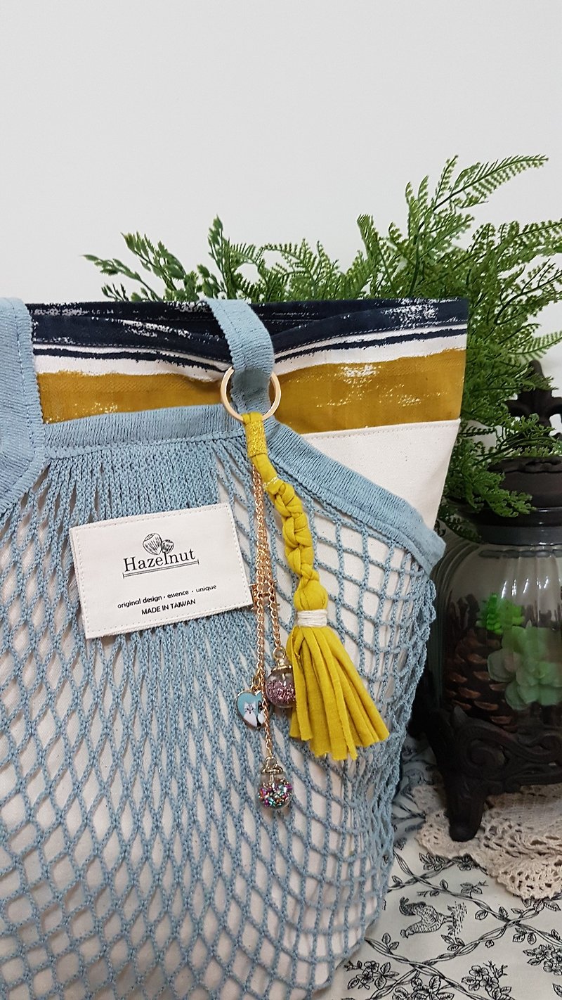 Nordic features gray hand hook bag / handbag / shoulder bag / cotton canvas / handmade system - Messenger Bags & Sling Bags - Cotton & Hemp Multicolor