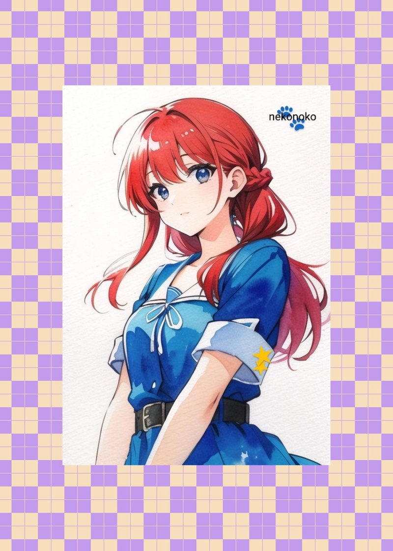 オリジナル人物ステッカー　No.19 - 貼紙 - 紙 多色
