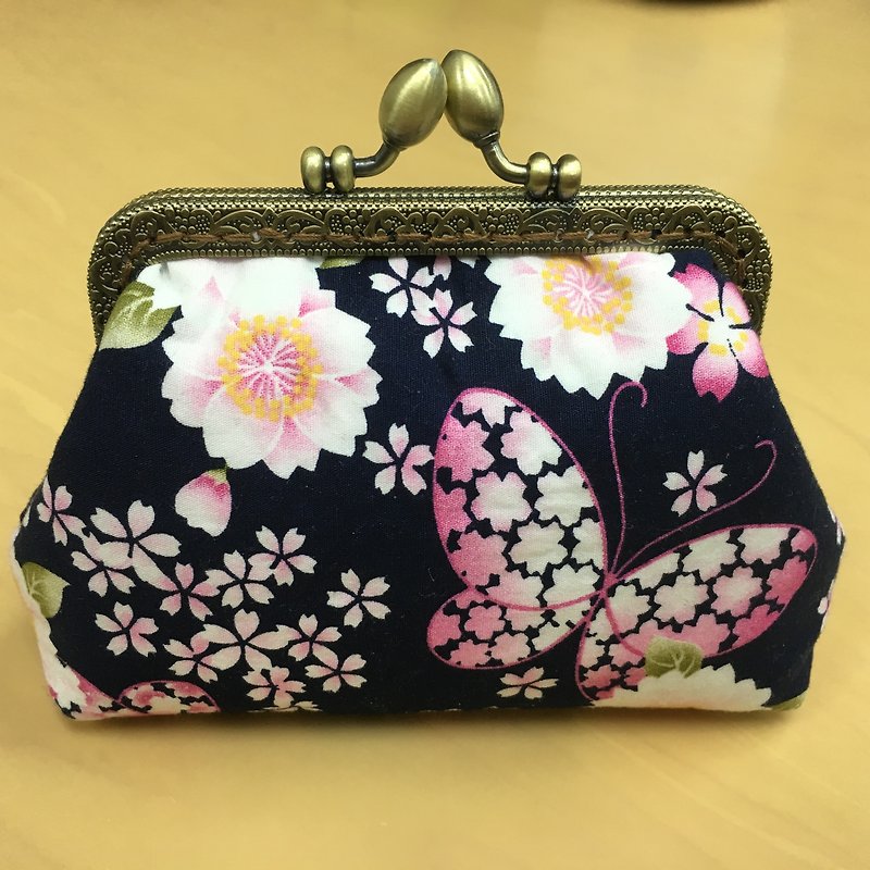 Japanese butterfly Mini Cosmetic bags | Girlskioku~* - Toiletry Bags & Pouches - Cotton & Hemp Purple