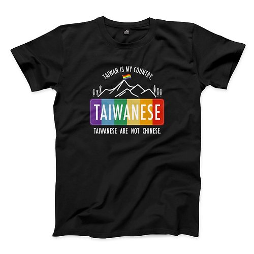 ViewFinder 灣央山脈(彩虹版) - 黑 - 中性版T恤