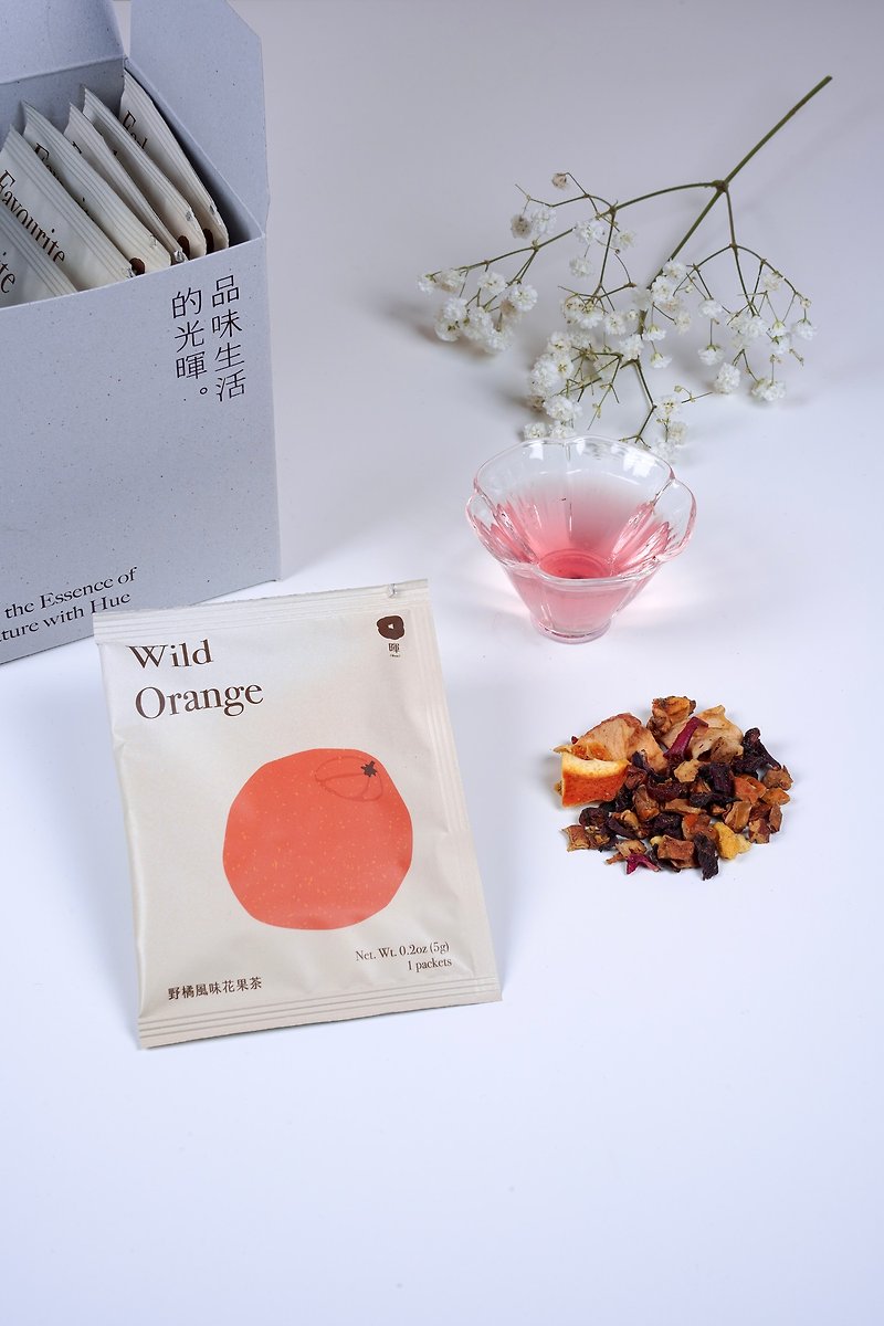 【Hue】Caffeine-free German Dried Fruit Water Flower Fruit Tea Wild Orange - ชา - วัสดุอื่นๆ สีเทา