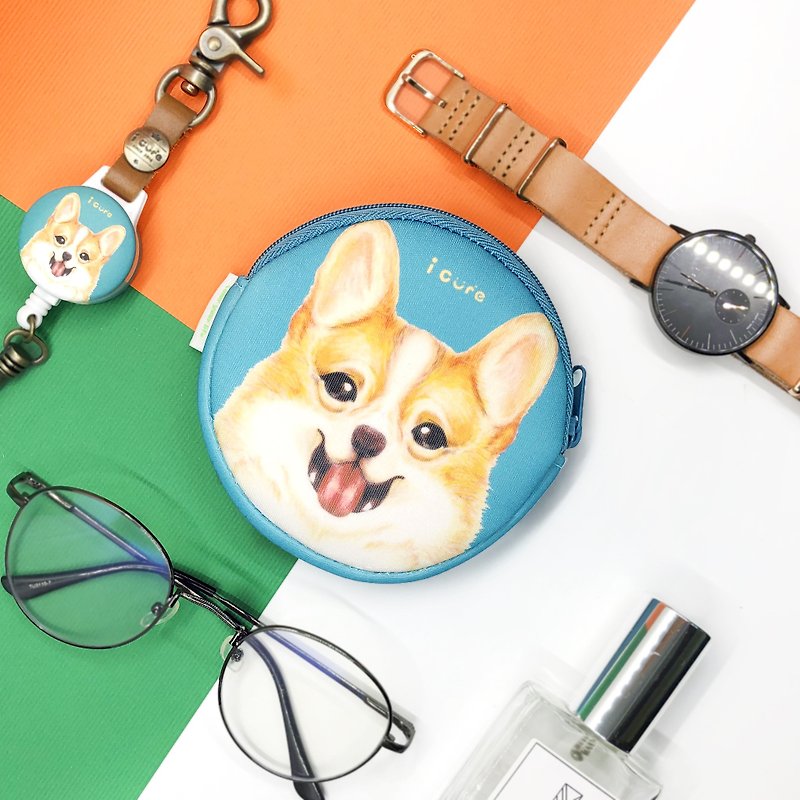 i money hand-painted style coin purse-Corgi - Coin Purses - Waterproof Material Orange