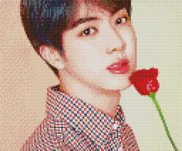 BTS exclusive official license PAINTING_Jin Jin Shuozhen diamond painting  40x50cm - Shop ilovepainting Illustration, Painting & Calligraphy - Pinkoi