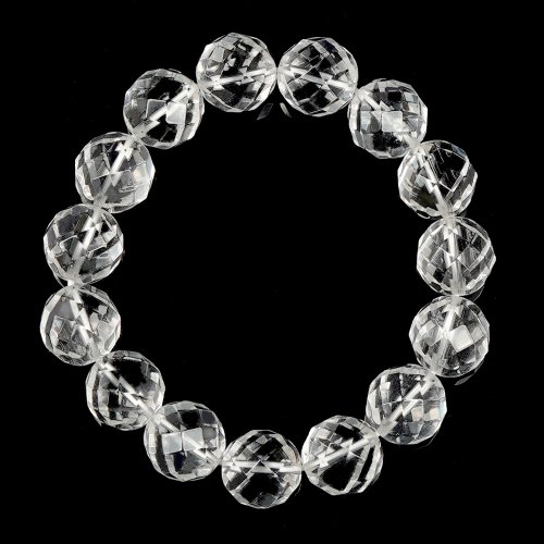 正佳珠寶 Gemsrich Jewelry 【正佳珠寶】白水晶 極品鑽切角度 14mm 白水晶手珠