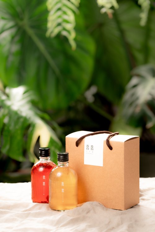 茗茗茶香檳｜MIN MIN KOMBUCHA 茗茗茶香檳 永續精品康普茶 早晚療癒小禮盒 (養氣玫瑰/南非國寶)