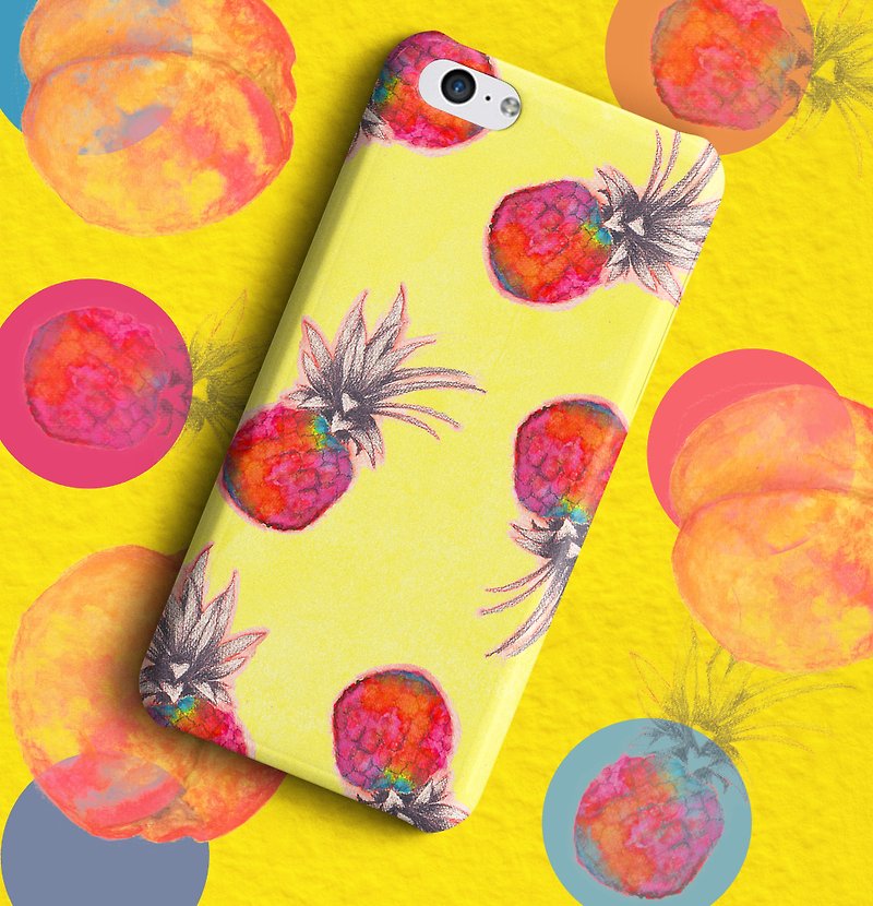 Few Pineapples iPhone/Samsung Phone case - เคส/ซองมือถือ - พลาสติก สีเหลือง