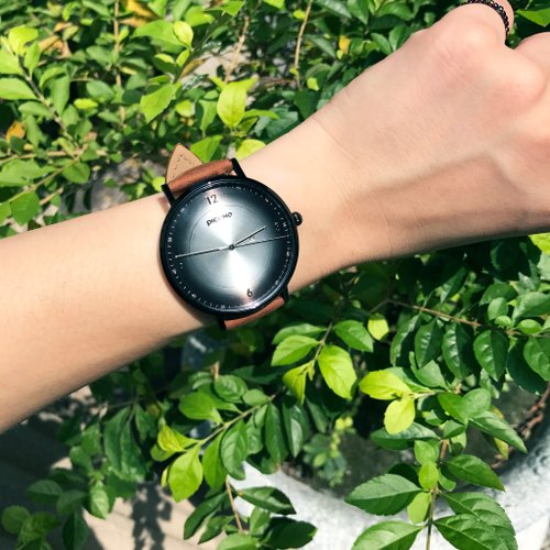 PICONO Watches 【PICONO】VINYL系列 輕薄真皮錶帶手錶 / VL-6604