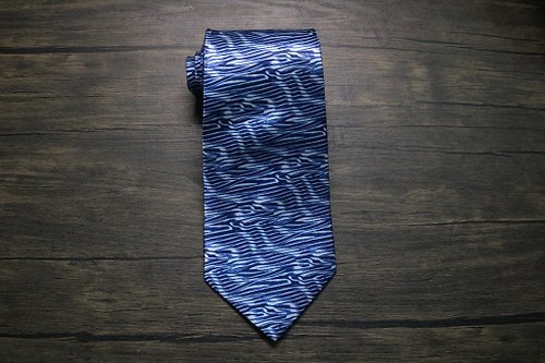 壞紳士 大海藍藍真絲商務領帶/限量面料/新年獻禮