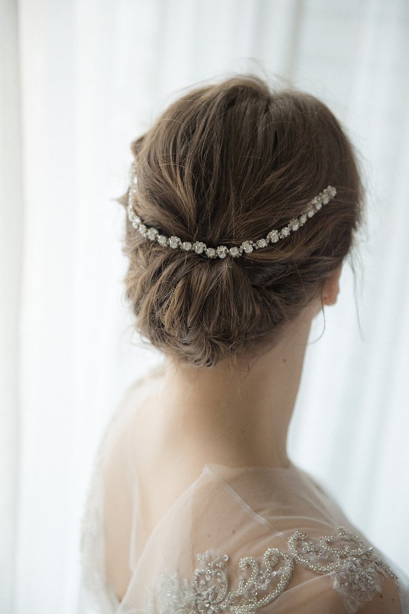 水晶髮梳 新娘頭飾 髮飾 - 髮夾/髮飾 - 其他材質 