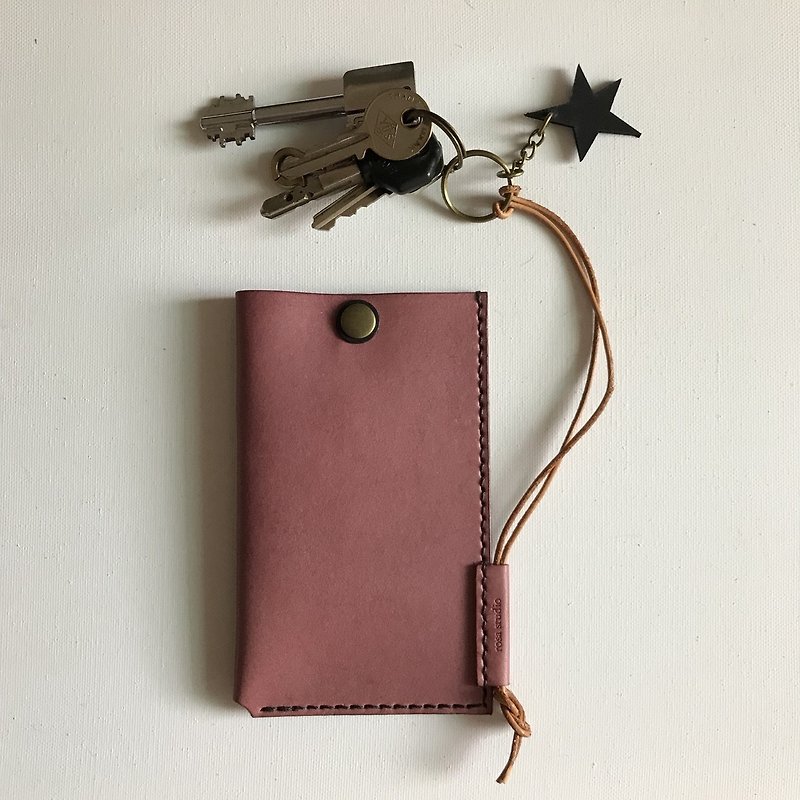 Key holder │ package │ attached │ │ raspberry raspberry key holder - Keychains - Genuine Leather Red