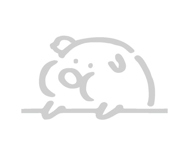 脂肪動物車のステッカー反射ステッカー恐竜ウサギ羊犬猫子豚アヒルかわいい形状 - ショップ FKW ステッカー‧シール - Pinkoi