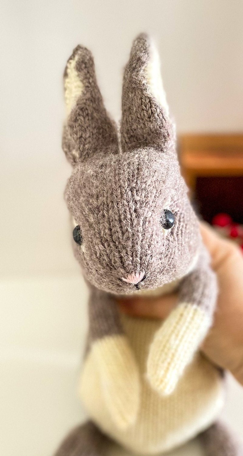 鉤針玩具 ニットウサギ - 編み物/刺繍/羊毛フェルト/裁縫 - ウール ホワイト