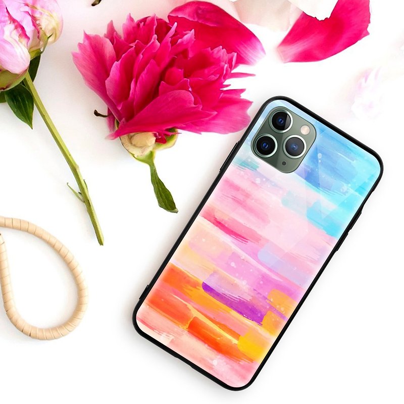 Watercolor phantom camouflage flowing water glossy phone case iPhone 14 Pro Max - เคส/ซองมือถือ - พลาสติก หลากหลายสี