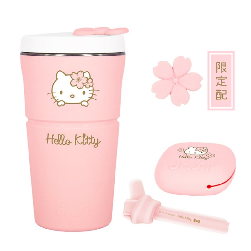 dr.Si x Hello Kitty cherry blossoms - แก้ว - ซิลิคอน สึชมพู