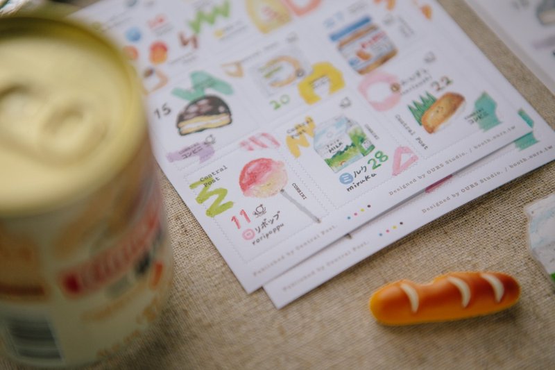 Convenience Store  Stamp Sticker - สติกเกอร์ - กระดาษ หลากหลายสี