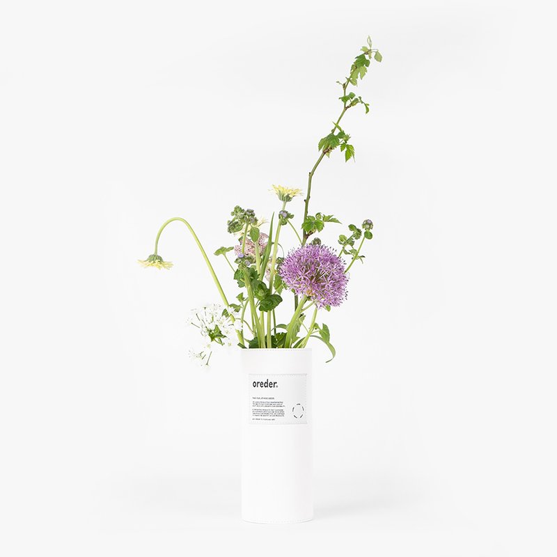 Flowervase Leather - 盆栽/植栽 - 其他材質 白色