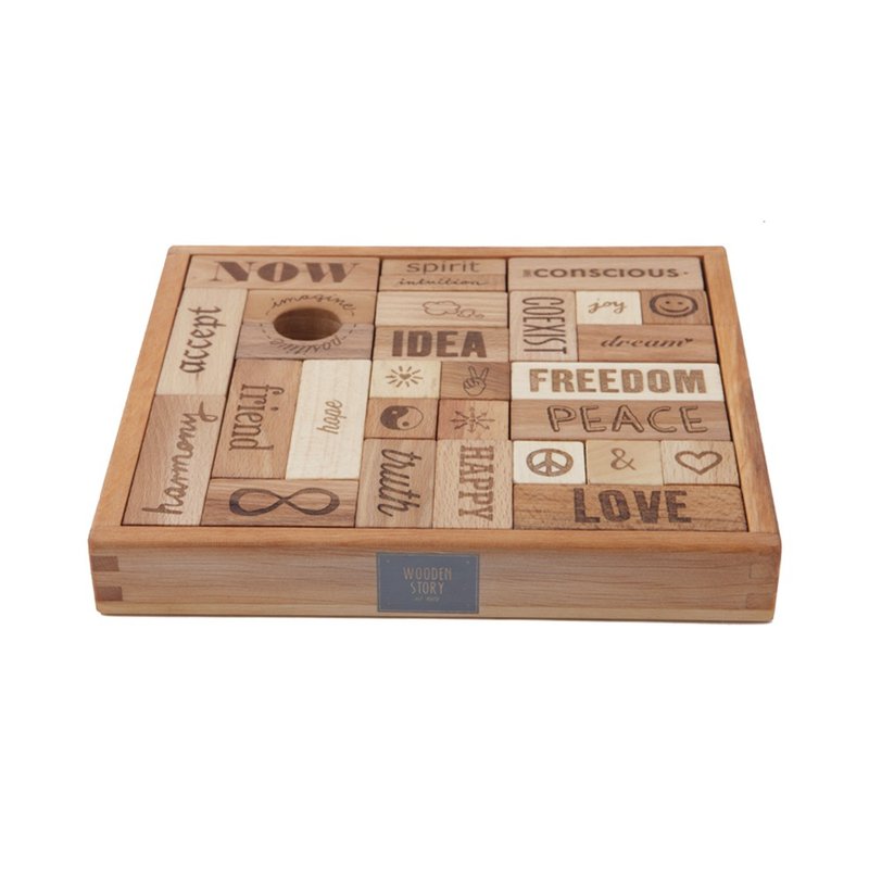Wooden Story - 原木積木組 - 29pcs - 寶寶/兒童玩具/玩偶 - 木頭 