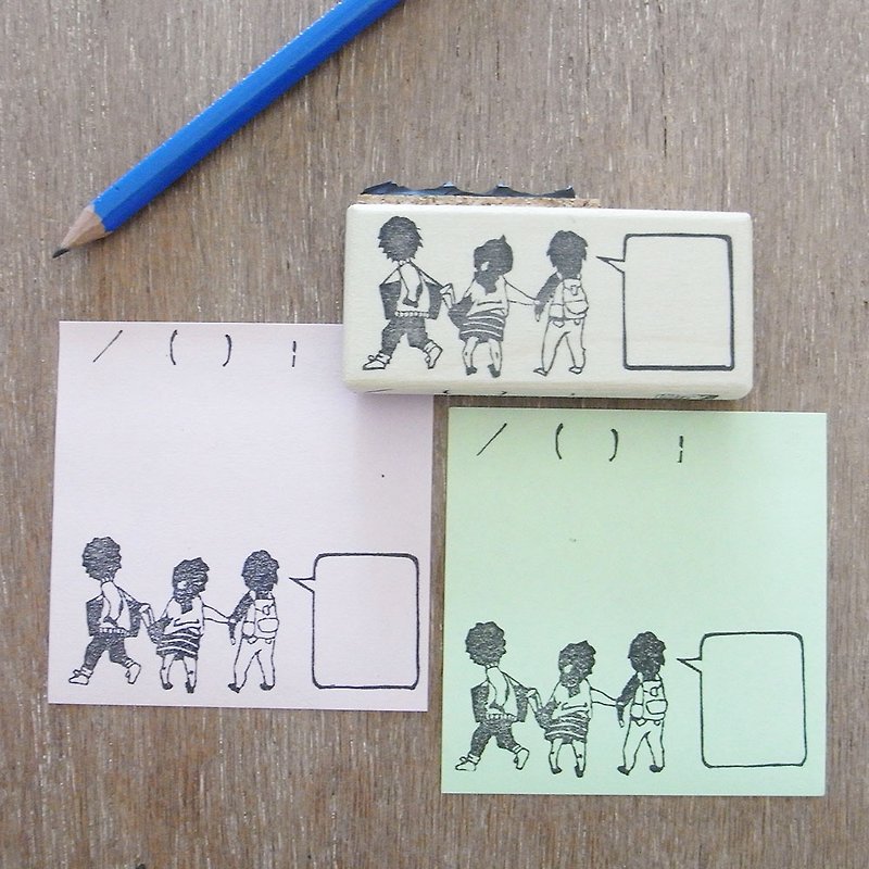 Handmade rubber stamp Bulletin board - Stamps & Stamp Pads - Rubber Khaki