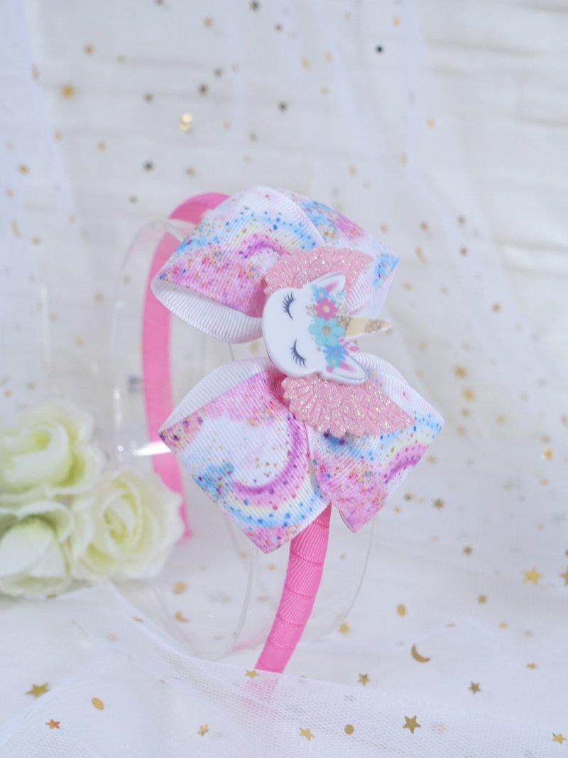 獨角獸 unicorn 兒童頭箍 髮箍 髮飾 - 髮箍/髮帶 - 其他材質 