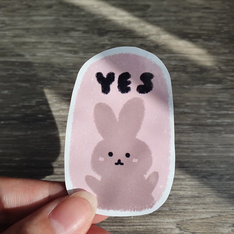 When your rabbit say 'Yes' sticker - 貼紙 - 紙 