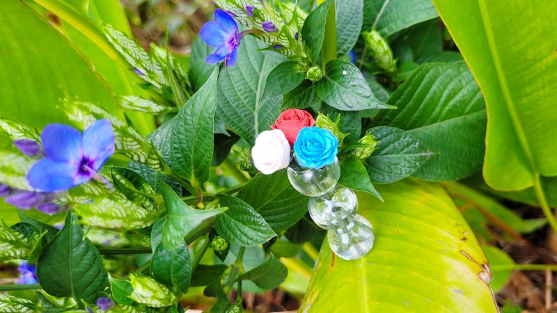 【訂貨】黏土植物 — 迷你黏土玫瑰 - 植栽/盆栽 - 黏土 