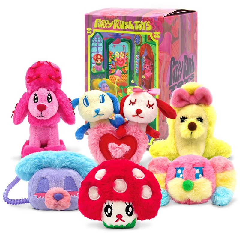 Small animal doll blind box cute plush toy accessories bag pendant exchange gift - ที่ห้อยกุญแจ - วัสดุอื่นๆ หลากหลายสี