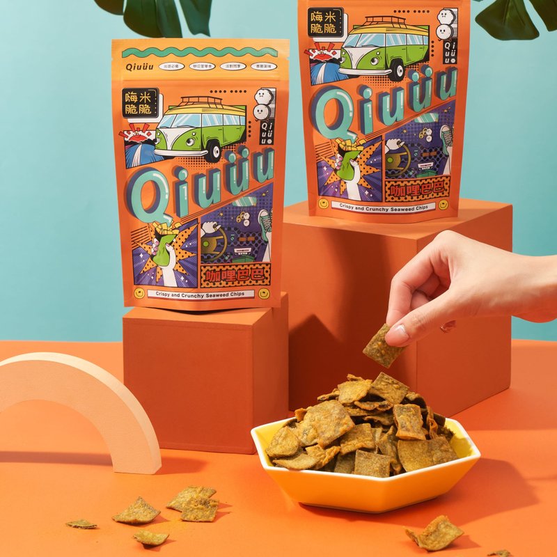 【和生御品】嗨米脆脆QIUUU-咖哩巴巴 - 零食/點心 - 其他材質 