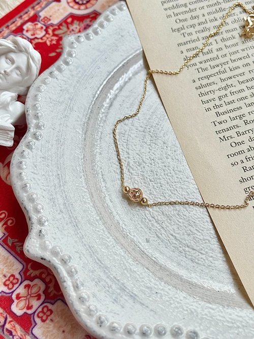 翡翠設計館 / 賞翠•玩翠 EXE Jewelry 14K包金針式O形鏈 項鍊 七夕 飾品 百搭 萬用針