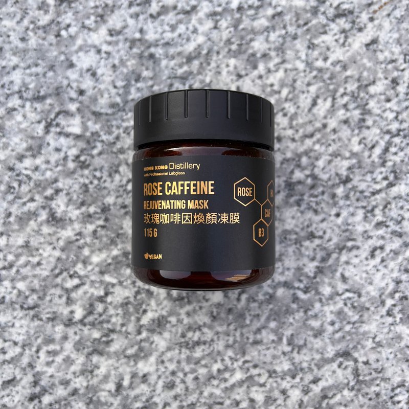 Rose Caffeine Rejuvenating Mask - ที่มาส์กหน้า - สารสกัดไม้ก๊อก สีทอง