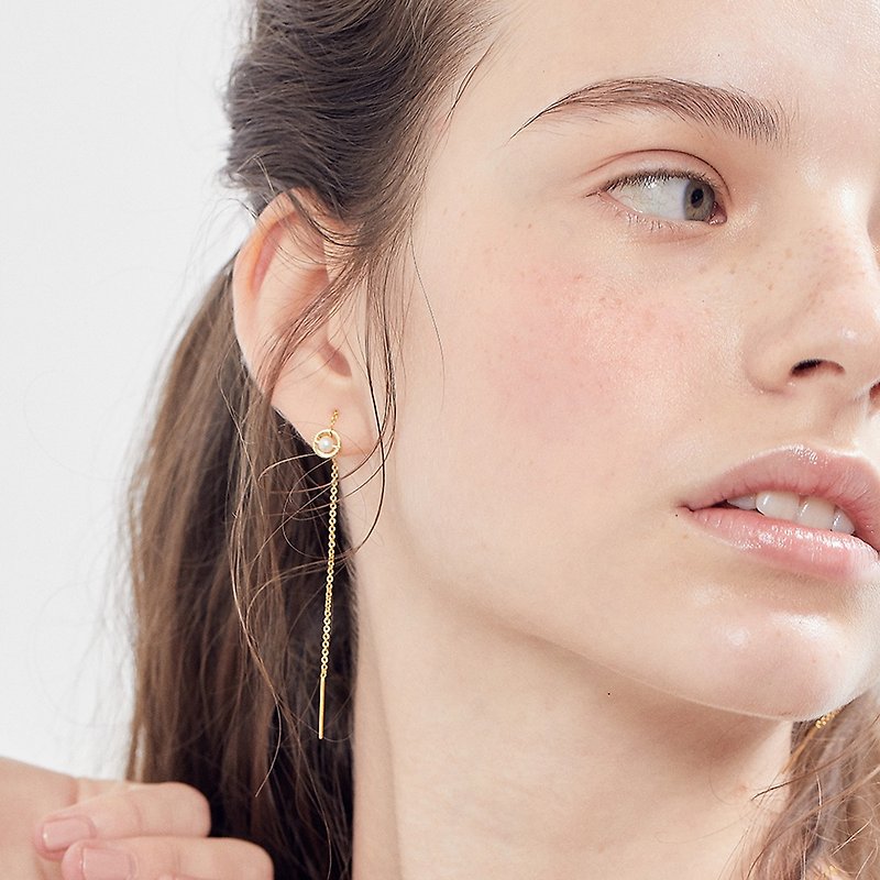 ::Little Secret:: 14K Gold Freshwater Pearl Earrings Secret - ต่างหู - เครื่องเพชรพลอย สีทอง