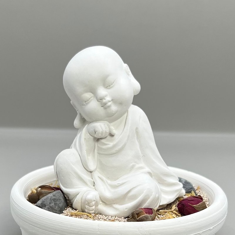 淨念吉祥小佛之一念  中盤豪華套組 擴香套組 居家香氛 - 香氛/精油/擴香 - 其他材質 白色