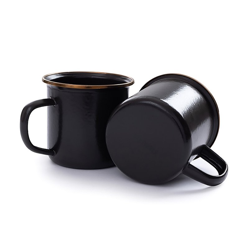 【兩入一組】Barebones CKW-343 琺瑯杯組 / 炭灰(14oz) - 露營用品 - 其他金屬 黑色
