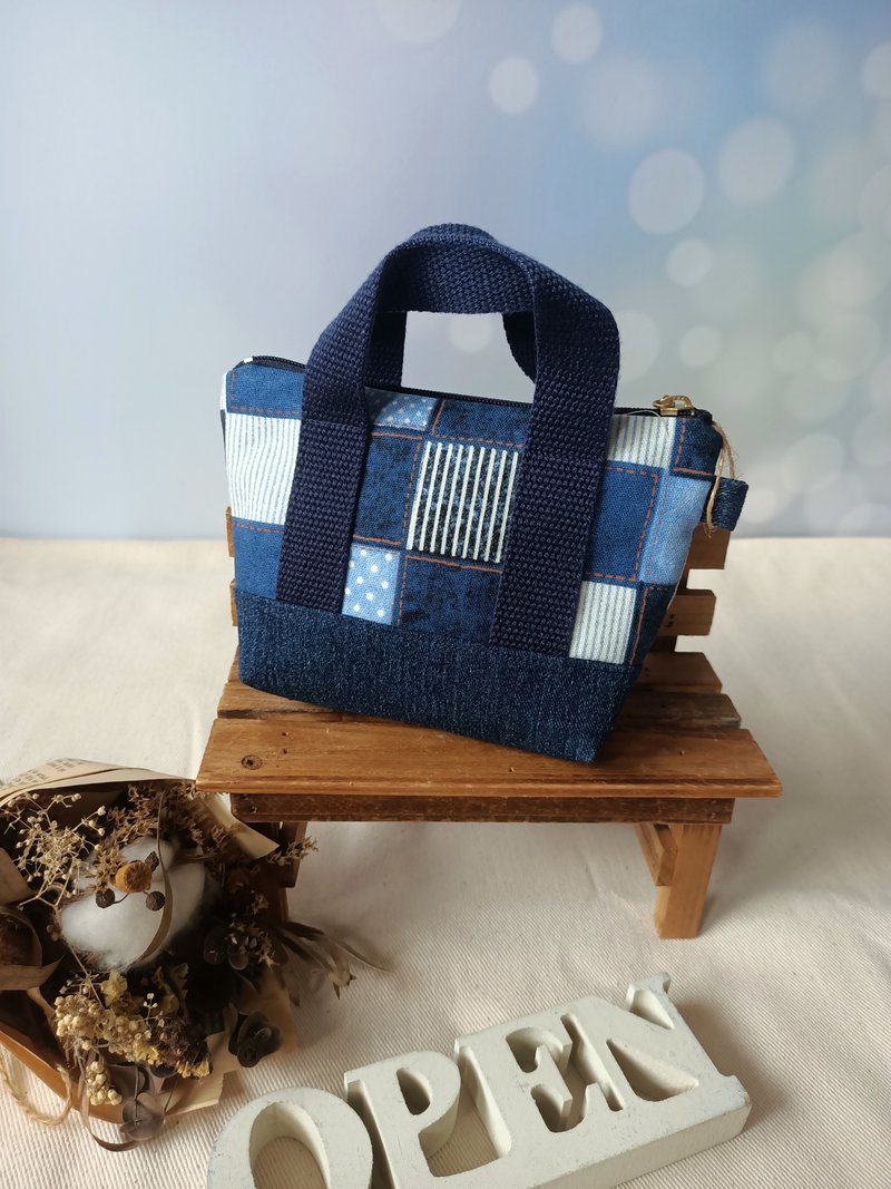 mini tote bag - Toiletry Bags & Pouches - Cotton & Hemp 